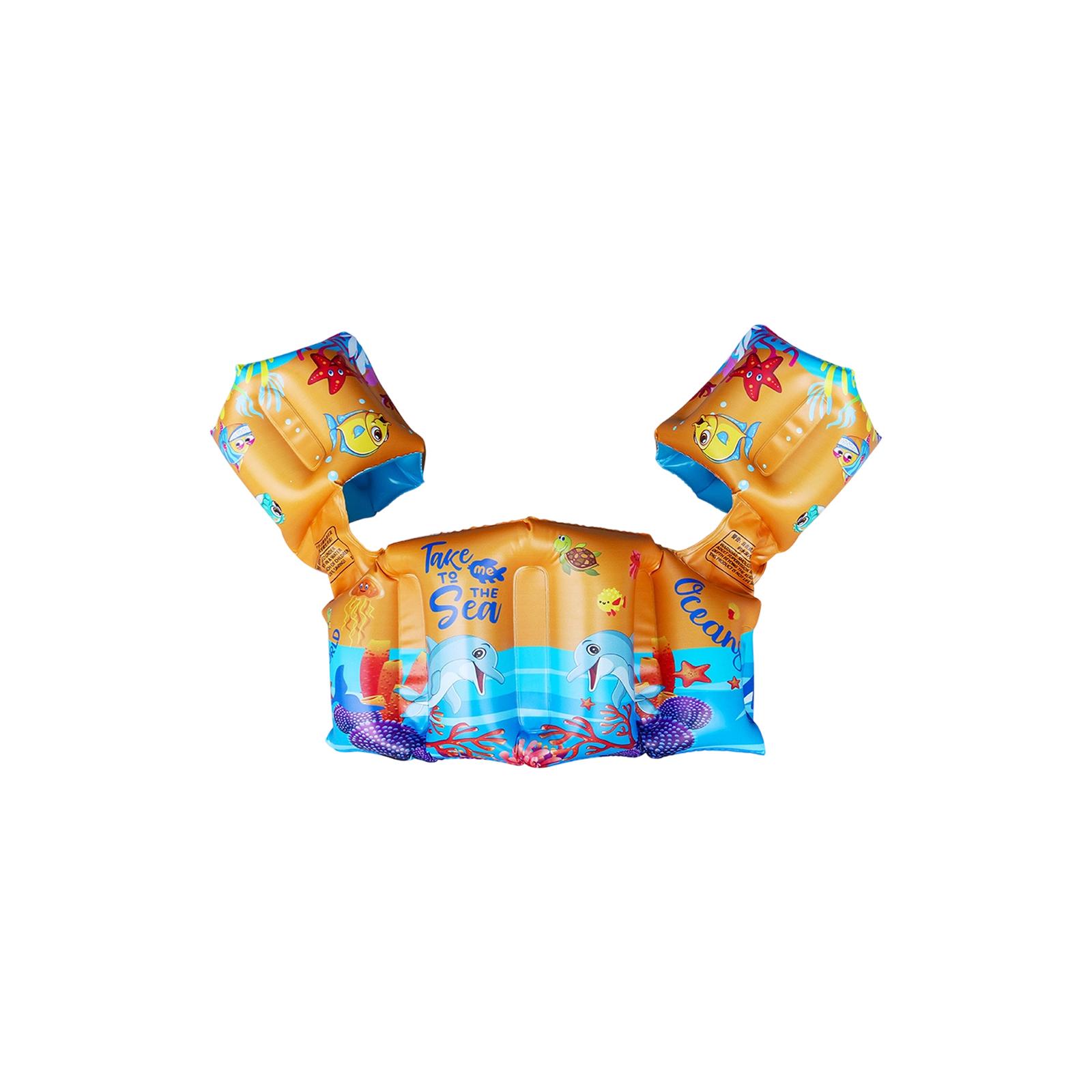 Inflatable Swimming Vest One-Piece Swimwear Arm Floaties Water Sleeves PVC Material Safety Swimming Gear for Pool and Beach Use One Size
Inflatable Swimming Vest One-Piece Swimwear Arm Floaties Water Sleeves PVC Material Safety Swimming Gear for Pool and Beach Use One Size