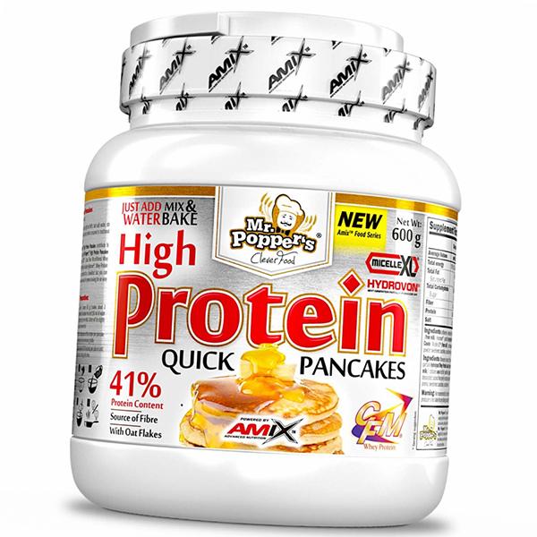 Белковая смесь для приготовления блинчиков, Mr.Poppers High Protein Pancakes, Amix Nutrition 600г Без вкуса (05135001) 600g Unflavored
Белковая смесь для приготовления блинчиков, Mr.Poppers High Protein Pancakes, Amix Nutrition 600г Без вкуса (05135001) 600g Unflavored