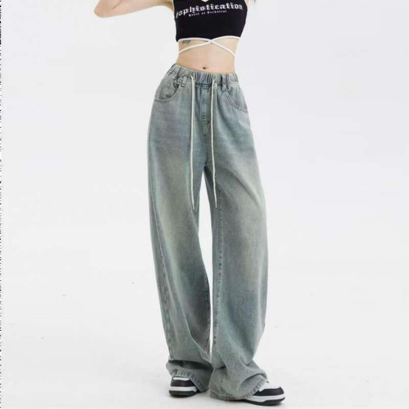 Women s Autumn Retro Denim Drawstring Wide-Leg Jeans Small синий
Women s Autumn Retro Denim Drawstring Wide-Leg Jeans Small синий