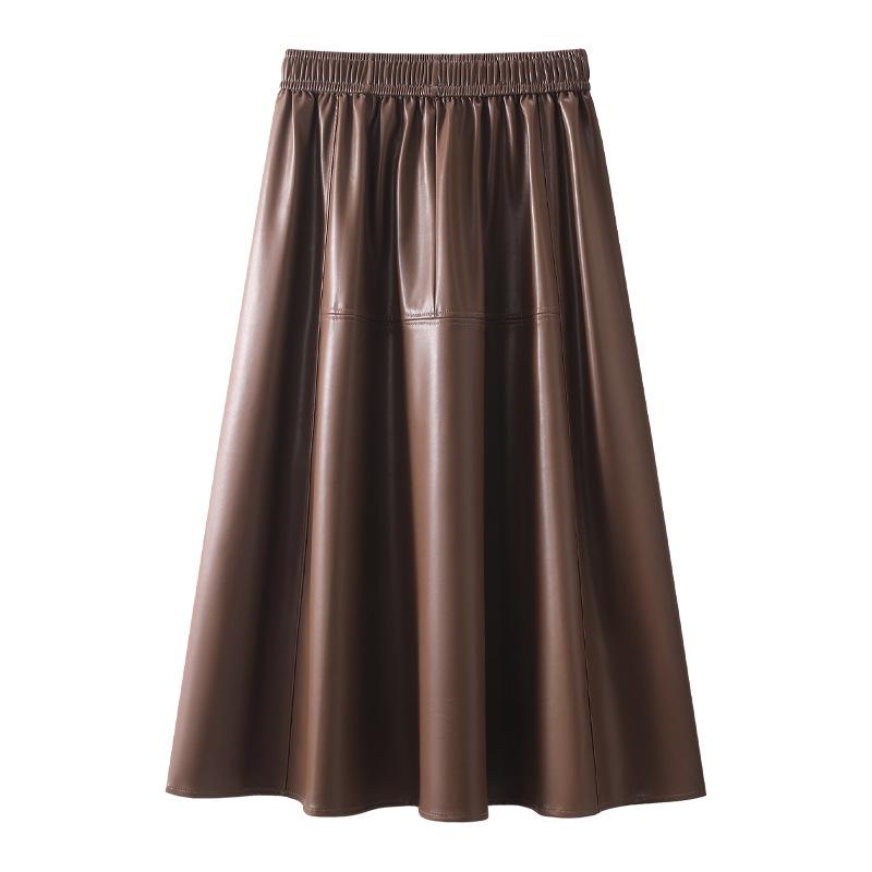 Coffee PU Leather Elastic Waist A-Line Pleated Midi Skirt - Women s 2024 Spring/Autumn Style Small хаки
Coffee PU Leather Elastic Waist A-Line Pleated Midi Skirt - Women s 2024 Spring/Autumn Style Small хаки