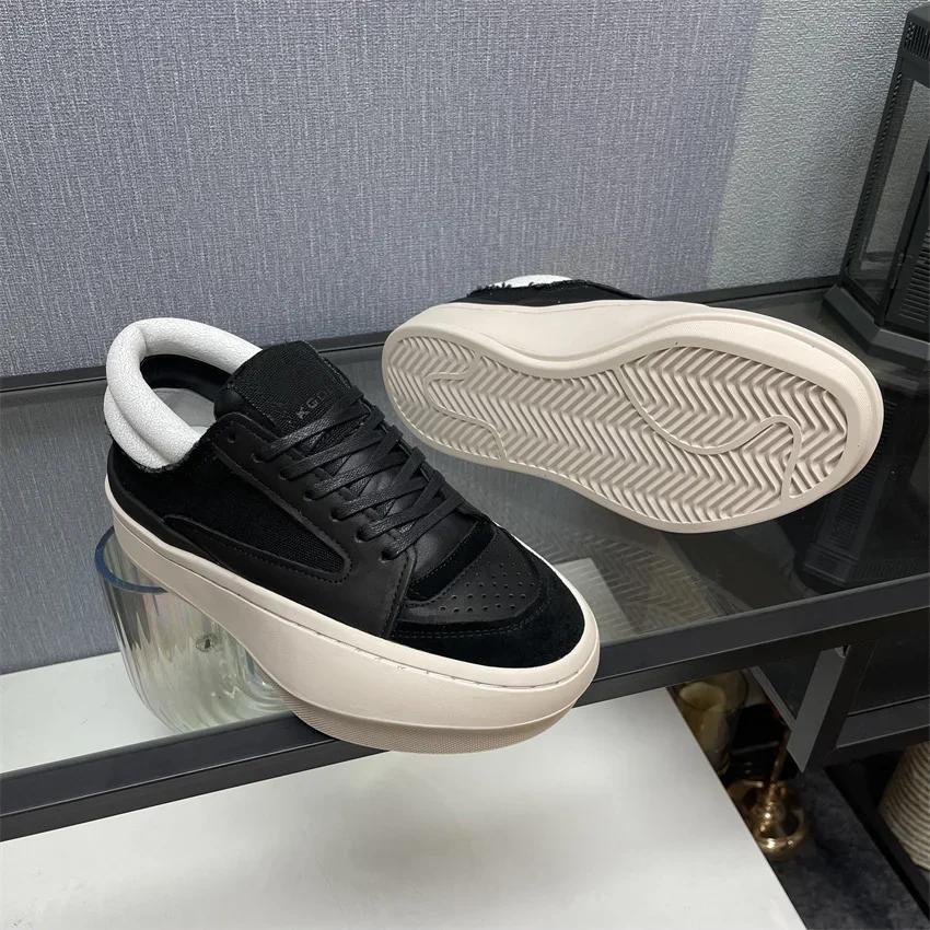 2025 Men Low Top Platform Boots Casual Genuine Leather Luxury Lace Up Women Sneakers Streetwear Autumn Black White Shoes 35 чёрный
2025 Men Low Top Platform Boots Casual Genuine Leather Luxury Lace Up Women Sneakers Streetwear Autumn Black White Shoes 35 чёрный