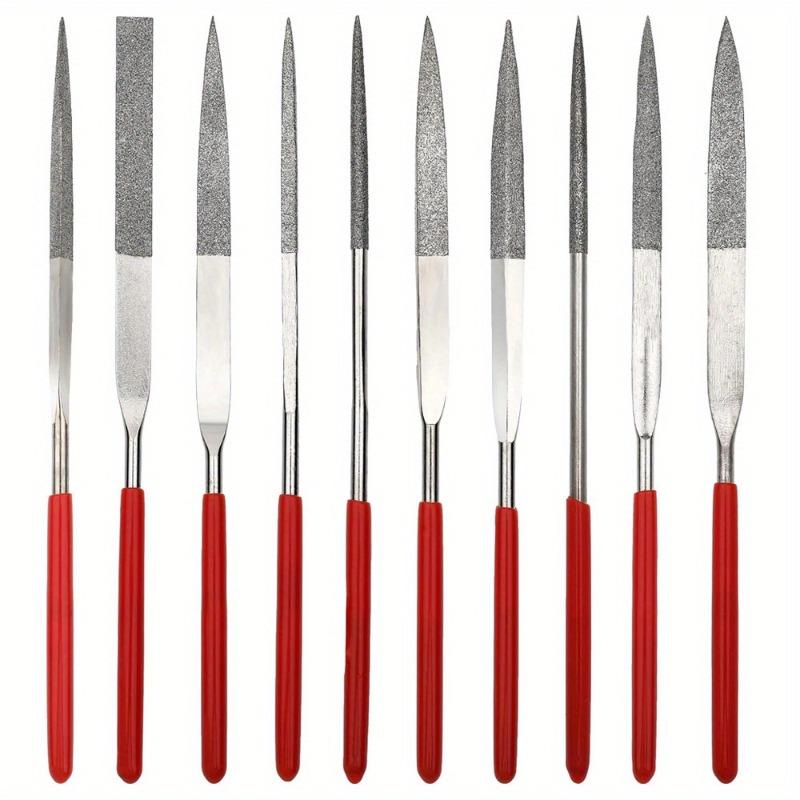 10Pcs Diamond Needle File Set 3x140mm Mini Needle File Kit for Stone Glass Metal Carving Craft Hand Tools Needle File Set 140 MM
10Pcs Diamond Needle File Set 3x140mm Mini Needle File Kit for Stone Glass Metal Carving Craft Hand Tools Needle File Set 140 MM