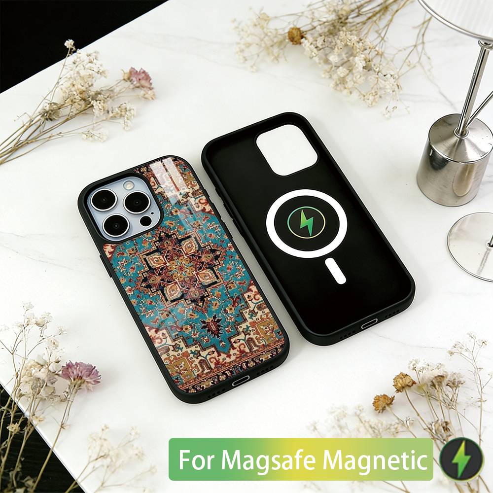 Persian Carpet Floral Pattern Phone Case For iPhone17,16,15,14,13,12,11 Plus,Pro Magnetic with Magsafe Wireless Charging iPhone17
Persian Carpet Floral Pattern Phone Case For iPhone17,16,15,14,13,12,11 Plus,Pro Magnetic with Magsafe Wireless Charging iPhone17
