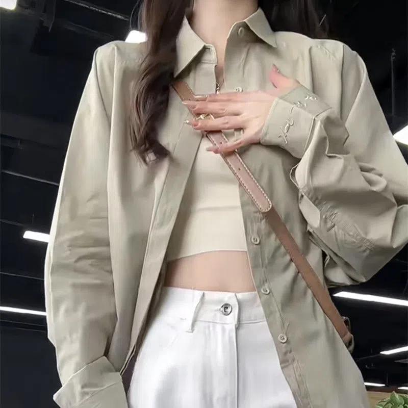 Design-sensual Niche Shirt Jacket for Women Spring and Summer New Embroidered Retro Casual Loose Long-sleeved Sunscreen Shirt XXL зелений
Design-sensual Niche Shirt Jacket for Women Spring and Summer New Embroidered Retro Casual Loose Long-sleeved Sunscreen Shirt XXL зелений