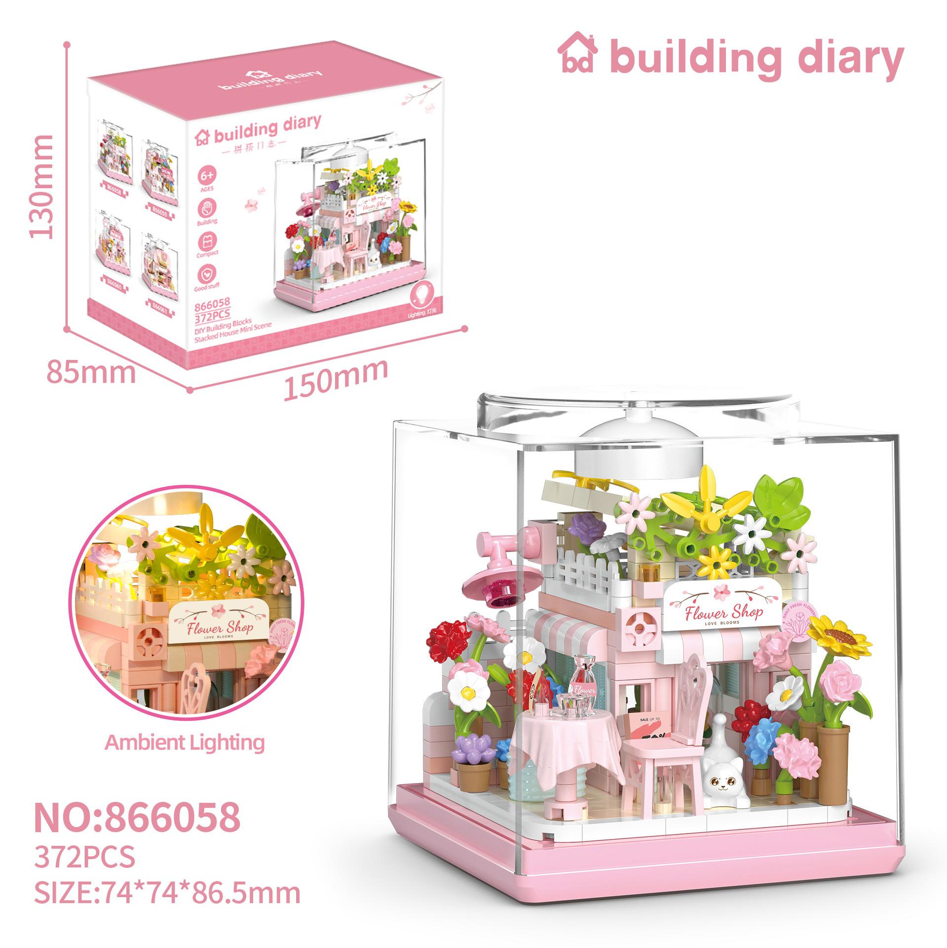 Animation Animal Micro Diamond Block Cat Flower Coffee Pets Shop Bakery 3D Wall Construction Brick Idea Plaything With Light Nanobricks
Animation Animal Micro Diamond Block Cat Flower Coffee Pets Shop Bakery 3D Wall Construction Brick Idea Plaything With Light Nanobricks