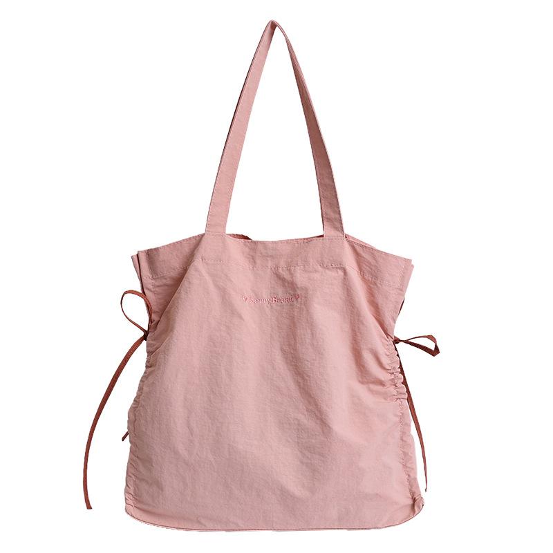 Solid Color Tote Bag with Side Drawstring Pockets Large Capacity Shopping Bag for Daily and Casual Use рожевий
Solid Color Tote Bag with Side Drawstring Pockets Large Capacity Shopping Bag for Daily and Casual Use рожевий
