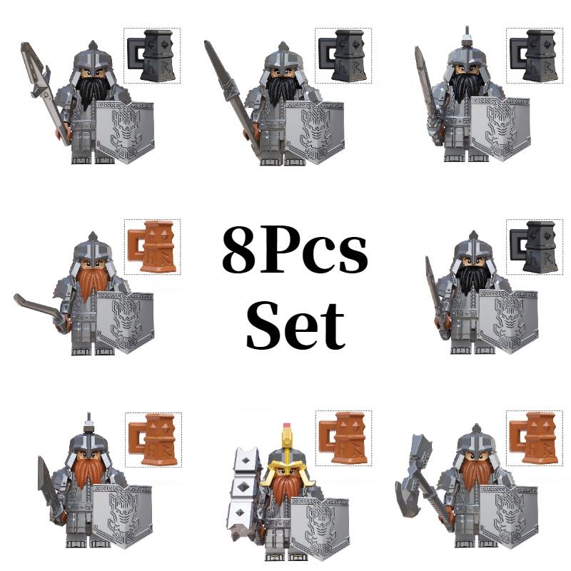 Kt1040 Ring Lord Dwarf Series Leader Warrior Building Blocks Figure Xp302-309
Kt1040 Ring Lord Dwarf Series Leader Warrior Building Blocks Figure Xp302-309