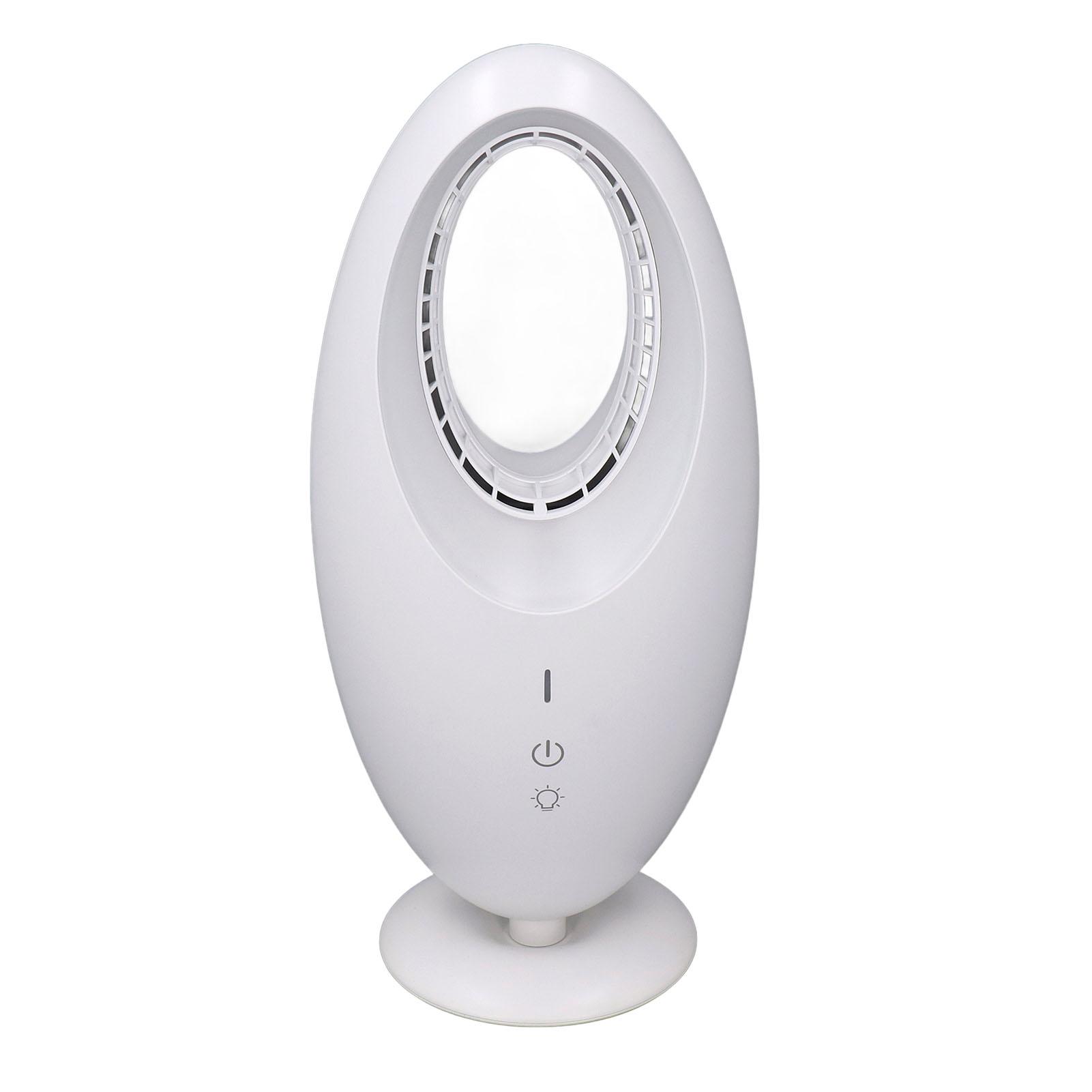 Bladeless Desk Fan 3 Speeds Energy Saving Quiet Small Table Fan with LED Light for Home Office Bedroom
Bladeless Desk Fan 3 Speeds Energy Saving Quiet Small Table Fan with LED Light for Home Office Bedroom