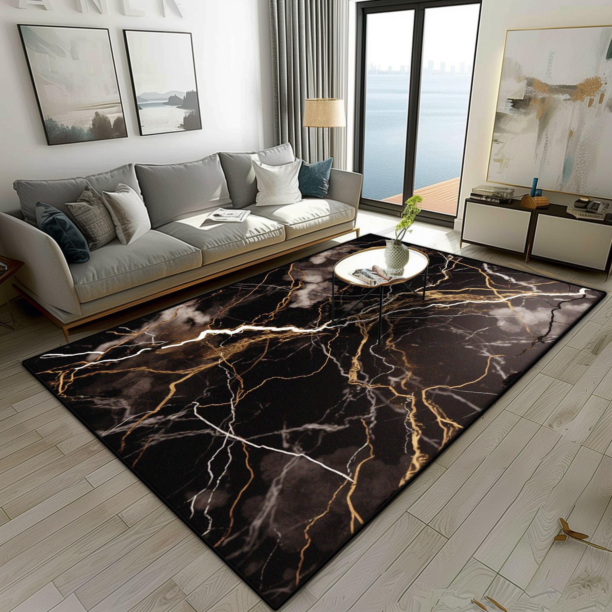 Modern Marble Style Living Room Carpet Luxury Decoration Bedroom Bedside Fluffy Soft Rug Easy Clean Sofa Tables Non-slip Mat 60x90cm
Modern Marble Style Living Room Carpet Luxury Decoration Bedroom Bedside Fluffy Soft Rug Easy Clean Sofa Tables Non-slip Mat 60x90cm
