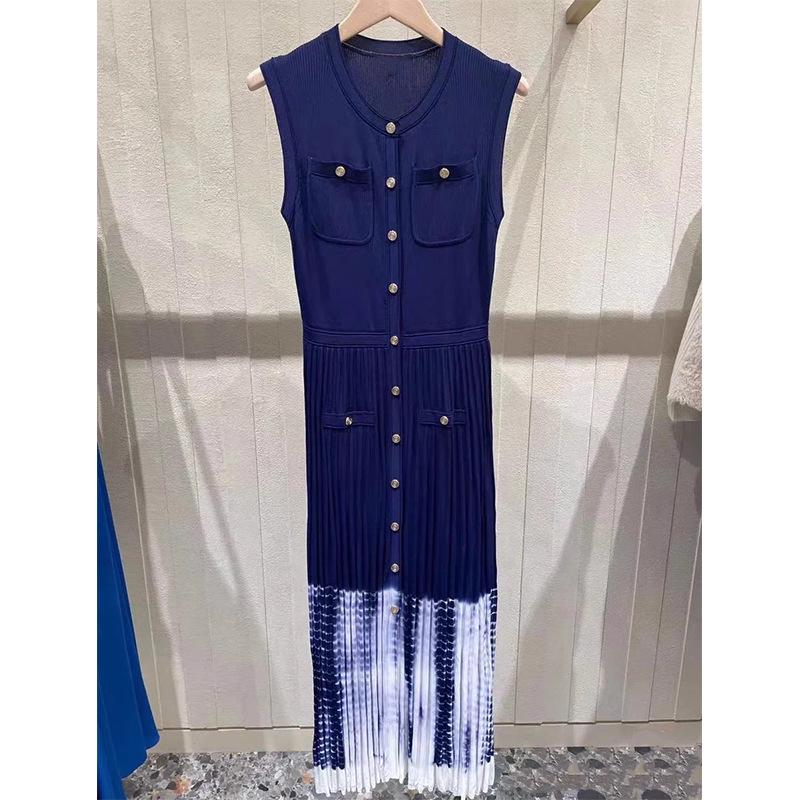 M Family 2024 Spring/Summer French Gradient Tie-Dye Pleated Knit Dress with Patchwork Detailing S темно-синий
M Family 2024 Spring/Summer French Gradient Tie-Dye Pleated Knit Dress with Patchwork Detailing S темно-синий