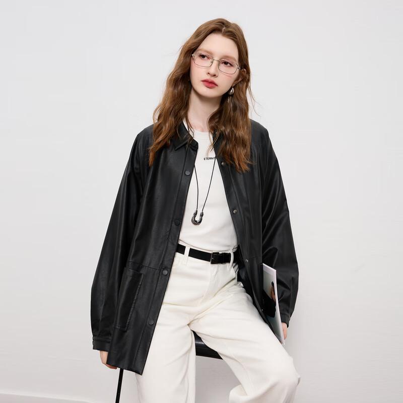 Sancai 2025 Осень Куртка с лацканами из искусственной кожи в стиле «старые деньги» L
Sancai 2025 Осень Куртка с лацканами из искусственной кожи в стиле «старые деньги» L