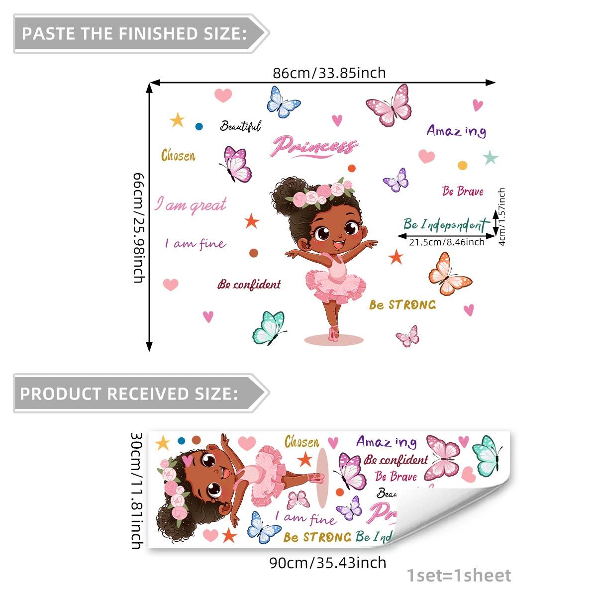 Pretty Girl Butterfly Self-adhesive Vinyl Wall Stickers For Bedroom Accessories Kids Room Decoration Wall Decor Home Decoration 30x90cm 1pcs
Pretty Girl Butterfly Self-adhesive Vinyl Wall Stickers For Bedroom Accessories Kids Room Decoration Wall Decor Home Decoration 30x90cm 1pcs