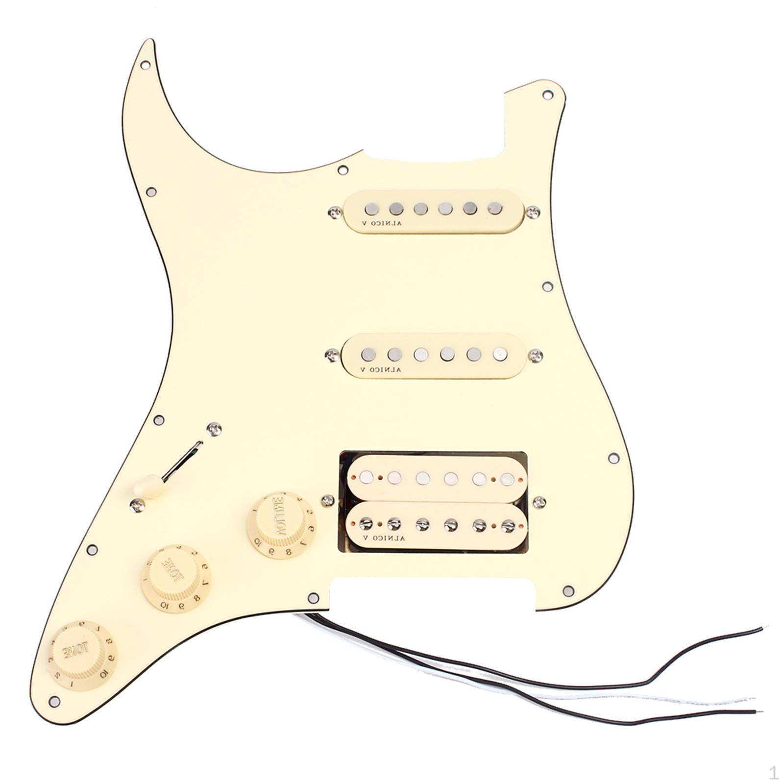 Prewired SSH Electric Guitar Pickguard With 2 Dual Coil Pickups
Prewired SSH Electric Guitar Pickguard With 2 Dual Coil Pickups