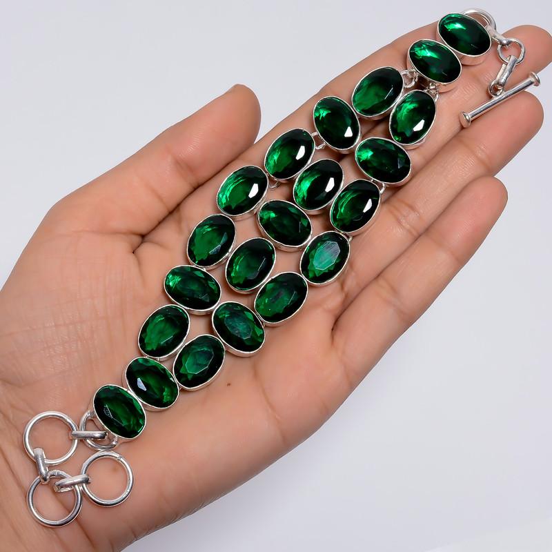 Amazing Top Grade Qualite 100% Natural Chrome Diopside Oval Shape Ethnic Style Handmade Jewelry 925 Steling Silver Bracelet 7-9 WSJ-5141 7-9
Amazing Top Grade Qualite 100% Natural Chrome Diopside Oval Shape Ethnic Style Handmade Jewelry 925 Steling Silver Bracelet 7-9 WSJ-5141 7-9