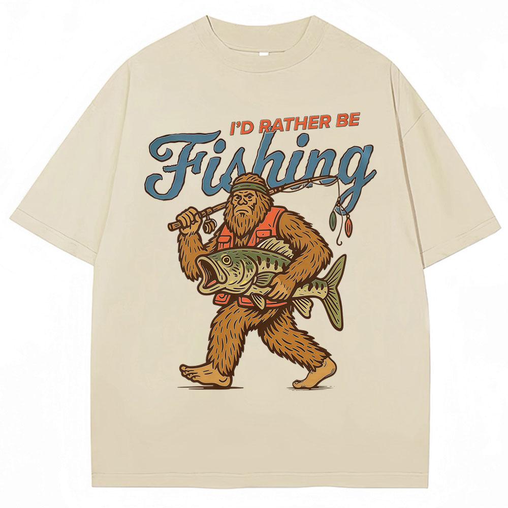 Funny Bigfoot Fishing Meme T Shirts Id Rather Be Fishing Graphic Humor Tshirts Unisex Women Vintage Oversized 100 Cotton T Shirt 2XL
Funny Bigfoot Fishing Meme T Shirts Id Rather Be Fishing Graphic Humor Tshirts Unisex Women Vintage Oversized 100 Cotton T Shirt 2XL