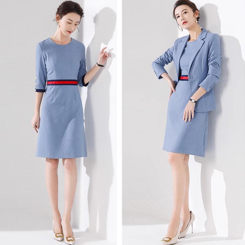 Blue Fashion Women s Spring & Autumn Dress Set - Elegant Announcer Style Work Uniform XXL
Blue Fashion Women s Spring & Autumn Dress Set - Elegant Announcer Style Work Uniform XXL