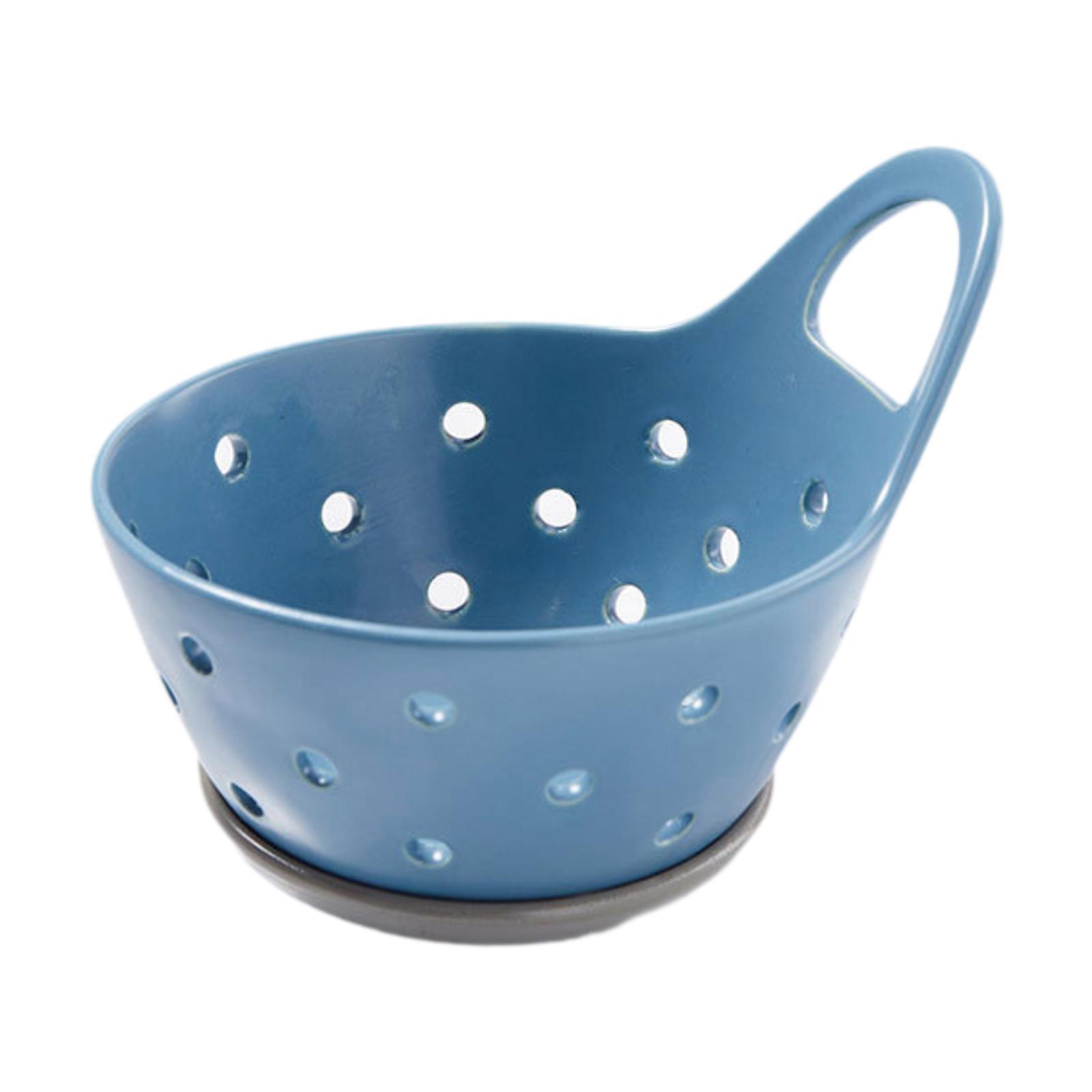 Fruit Basket Decorative Ceramic Vegetable Strainer Plate Fruit Drainage Bowl Vegetable Strainer Colander for Veggies Countertop синій
Fruit Basket Decorative Ceramic Vegetable Strainer Plate Fruit Drainage Bowl Vegetable Strainer Colander for Veggies Countertop синій