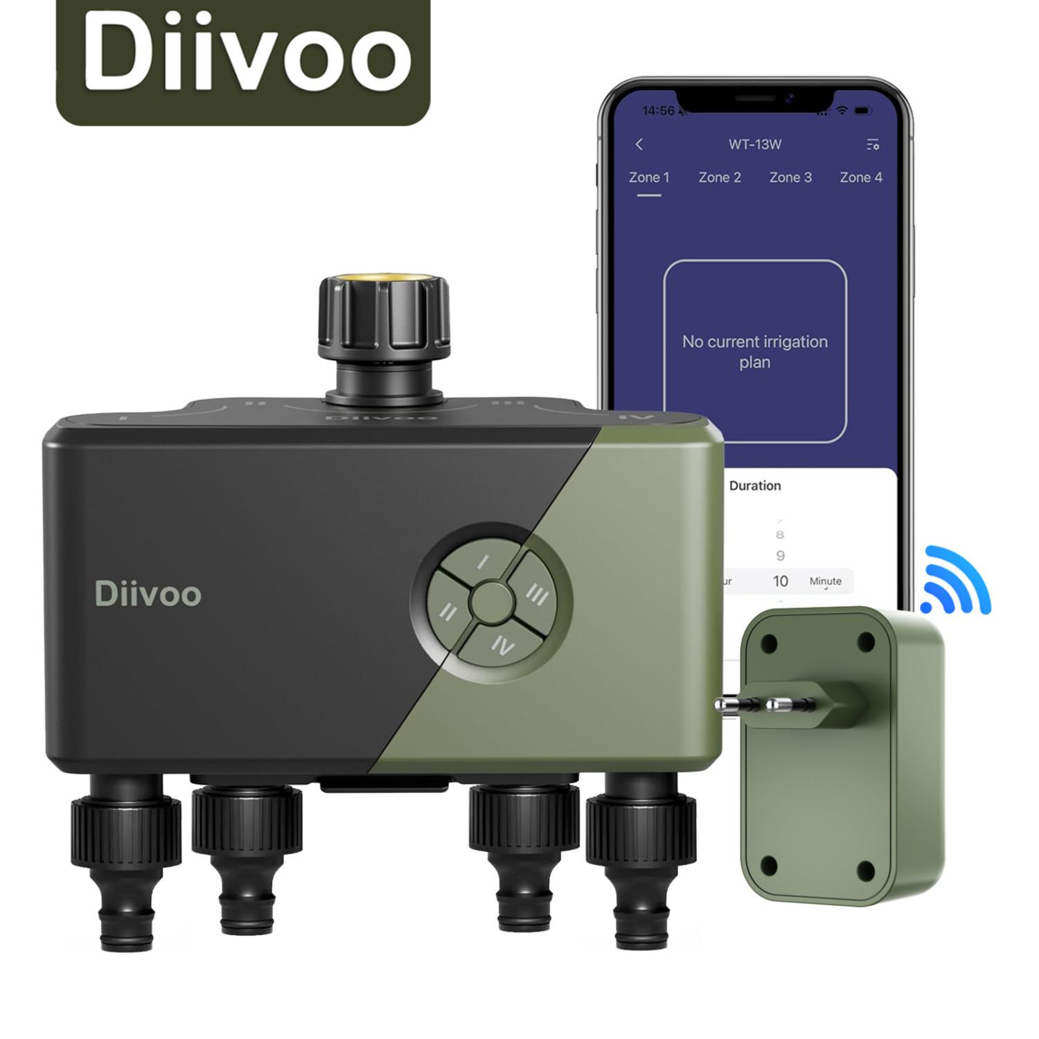Таймер водопостачання Diivoo 4 розетки для садового шланга, програмований автоматичний таймер поливу із затримкою дощу та ручним/автоматичним режимом поливу для газону, двору, басейну 4 zone зелений
Таймер водопостачання Diivoo 4 розетки для садового шланга, програмований автоматичний таймер поливу із затримкою дощу та ручним/автоматичним режимом поливу для газону, двору, басейну 4 zone зелений