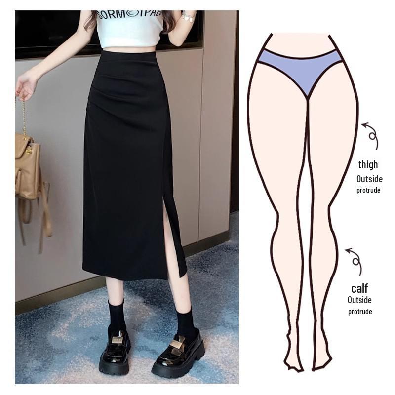 Irregular Slit Pleated A-Line Skirt - High Waist, Medium Length for Spring & Autumn 2024 S
Irregular Slit Pleated A-Line Skirt - High Waist, Medium Length for Spring & Autumn 2024 S