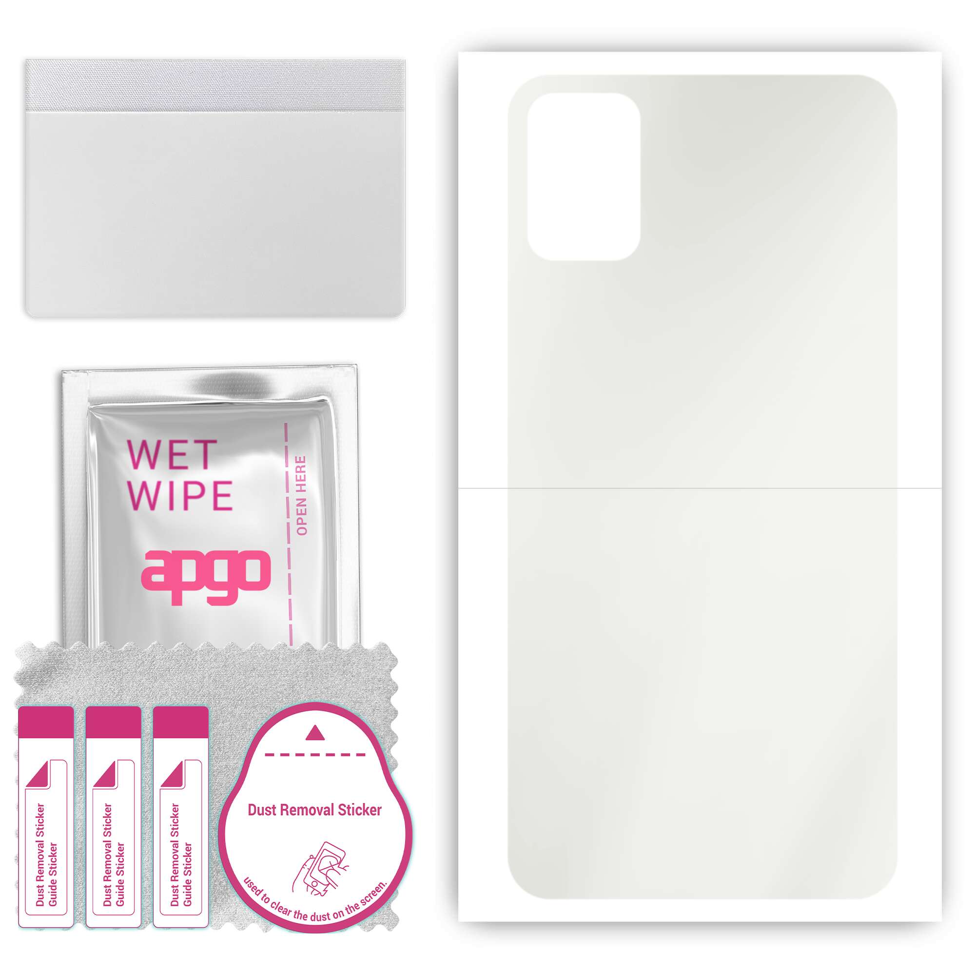apgo MATTE Protective Skin Sticker for the back compatible with TCL A3X, Wrap Film, Hydrogel Film, Flexible, Soft TPU with positioning layer easy inst
apgo MATTE Protective Skin Sticker for the back compatible with TCL A3X, Wrap Film, Hydrogel Film, Flexible, Soft TPU with positioning layer easy inst