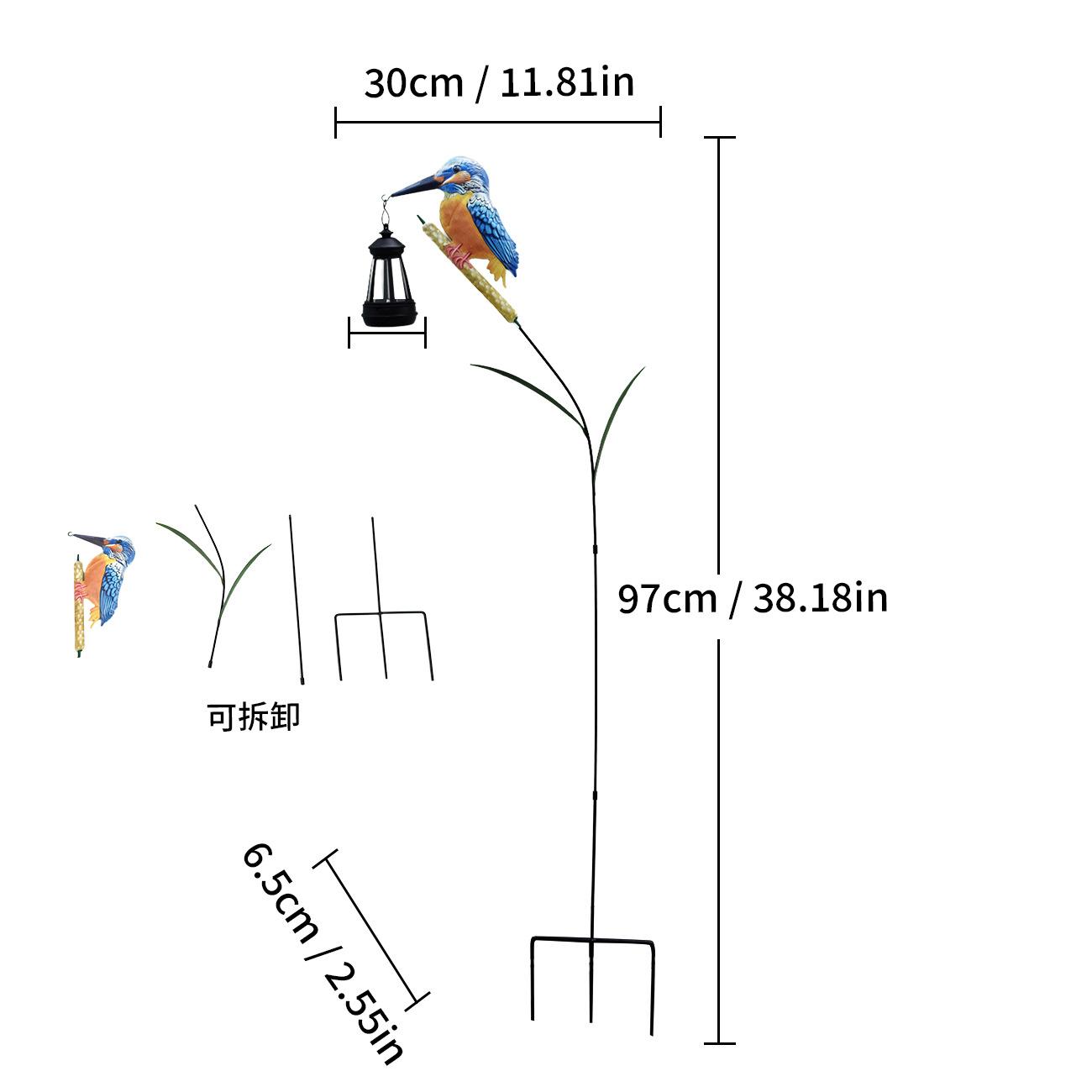 JYL TS/044,Iron Kingfisher Carrying Lantern Solar Ground Stake Light for Garden Landscape Decor Night Lamp One Size карибський зелений колір
JYL TS/044,Iron Kingfisher Carrying Lantern Solar Ground Stake Light for Garden Landscape Decor Night Lamp One Size карибський зелений колір