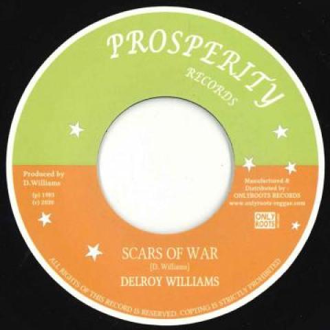 7inch Record DELROY WILLIAMS - Scars Of War / Version OR117 Prosperity/Only 2020 France Reggae, Ska & Dub
7inch Record DELROY WILLIAMS - Scars Of War / Version OR117 Prosperity/Only 2020 France Reggae, Ska & Dub