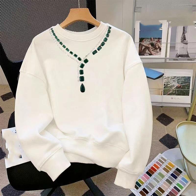 Autumn and Winter Retro Velvet Thickened Loose American Round Neck Long-sleeved Sweatshirt S білий
Autumn and Winter Retro Velvet Thickened Loose American Round Neck Long-sleeved Sweatshirt S білий