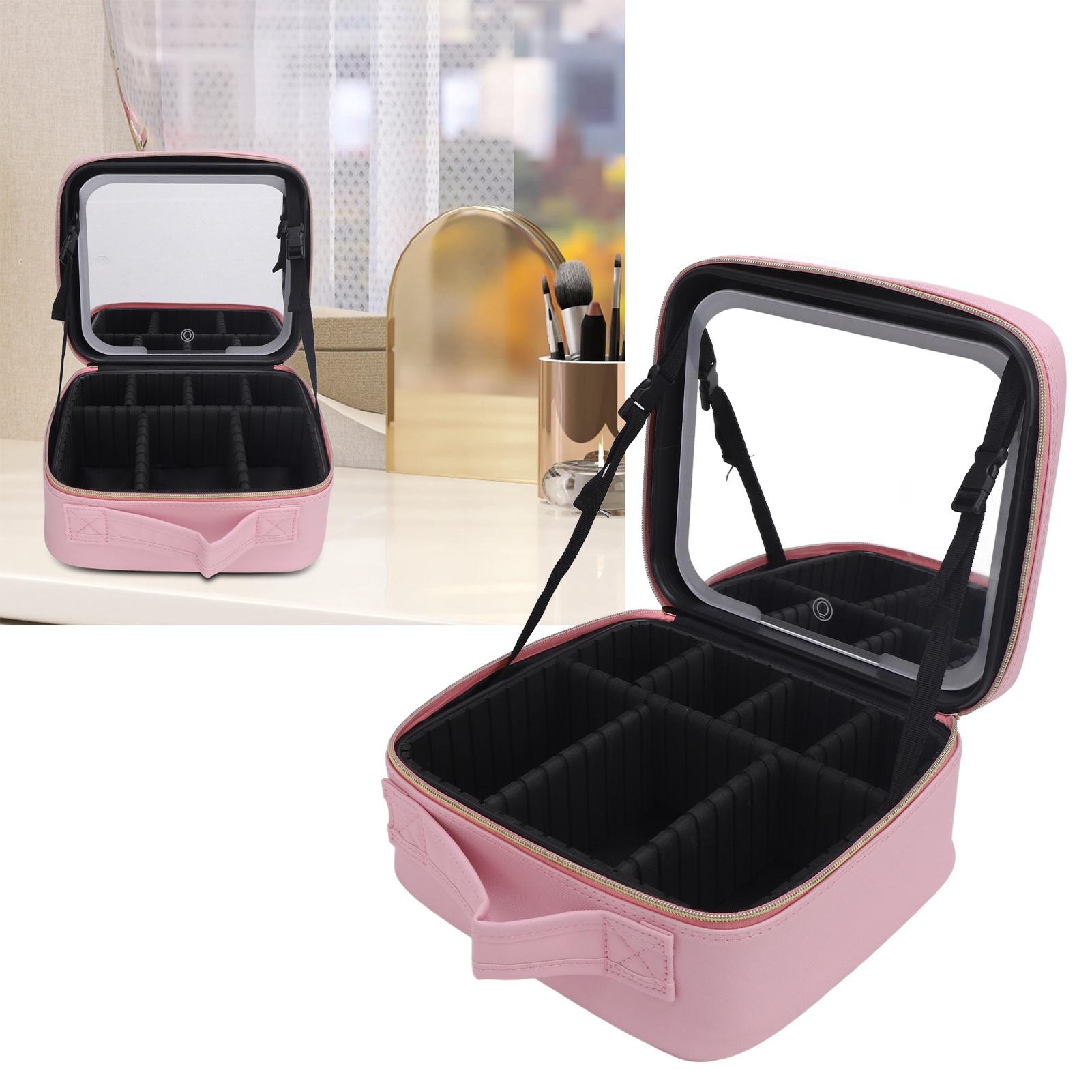 Makeup Bag Organizer with Mirror Light Large Cosmetic Travel Case Artist Portable Storage
Makeup Bag Organizer with Mirror Light Large Cosmetic Travel Case Artist Portable Storage