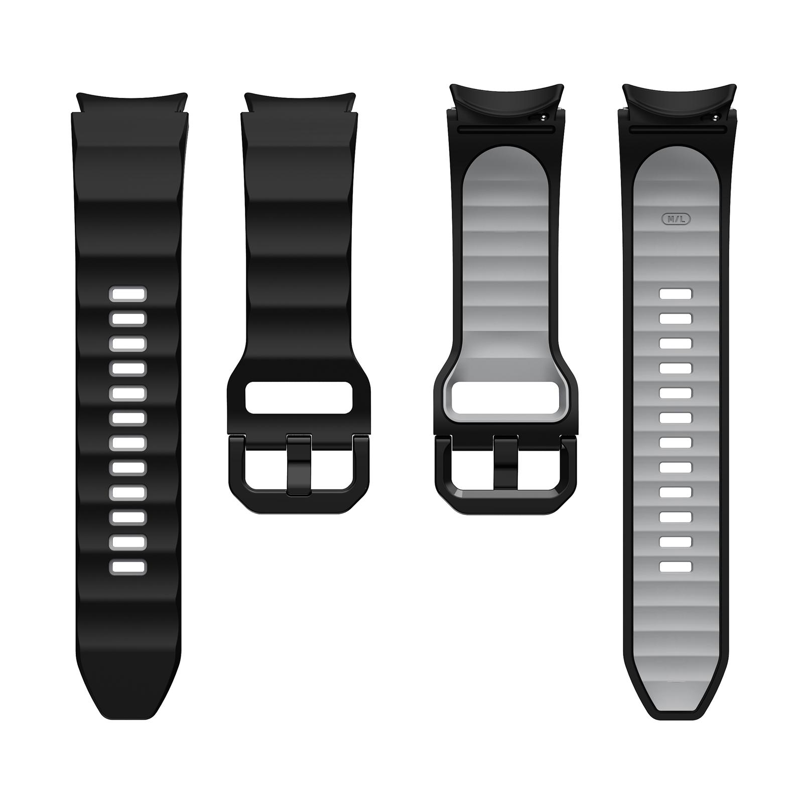 For Samsung Galaxy Watch6 40mm 44mm/Watch6 Classic 43mm 47mm/Watch 5 40mm 44mm/5 Pro 45mm/Watch4 40mm 44mm Wave Grain Watch Band Bracelet Sports Strap Black/Grey
For Samsung Galaxy Watch6 40mm 44mm/Watch6 Classic 43mm 47mm/Watch 5 40mm 44mm/5 Pro 45mm/Watch4 40mm 44mm Wave Grain Watch Band Bracelet Sports Strap Black/Grey