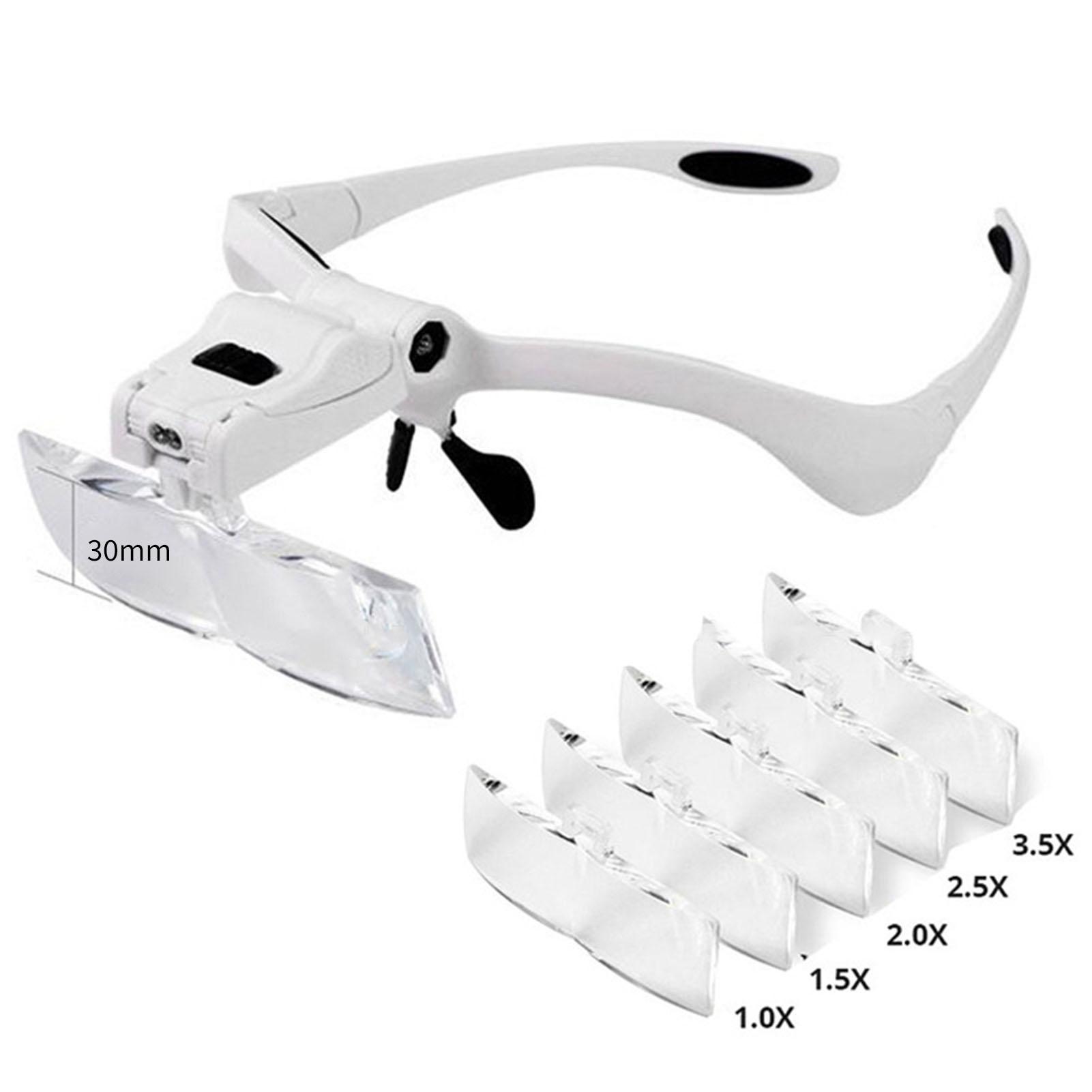 Head Mounted Magnifier with LED Light 5 Kind Magnifications Portable Lengthen Widen 3.5X Magnifying
Head Mounted Magnifier with LED Light 5 Kind Magnifications Portable Lengthen Widen 3.5X Magnifying