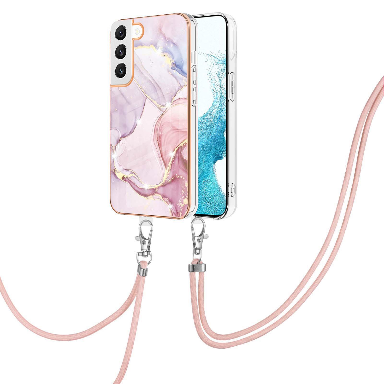For Samsung Galaxy S22 5G,Case with Shoulder Strap IMD IML Flower Pattern TPU Back Cover Rose Gold 005
For Samsung Galaxy S22 5G,Case with Shoulder Strap IMD IML Flower Pattern TPU Back Cover Rose Gold 005