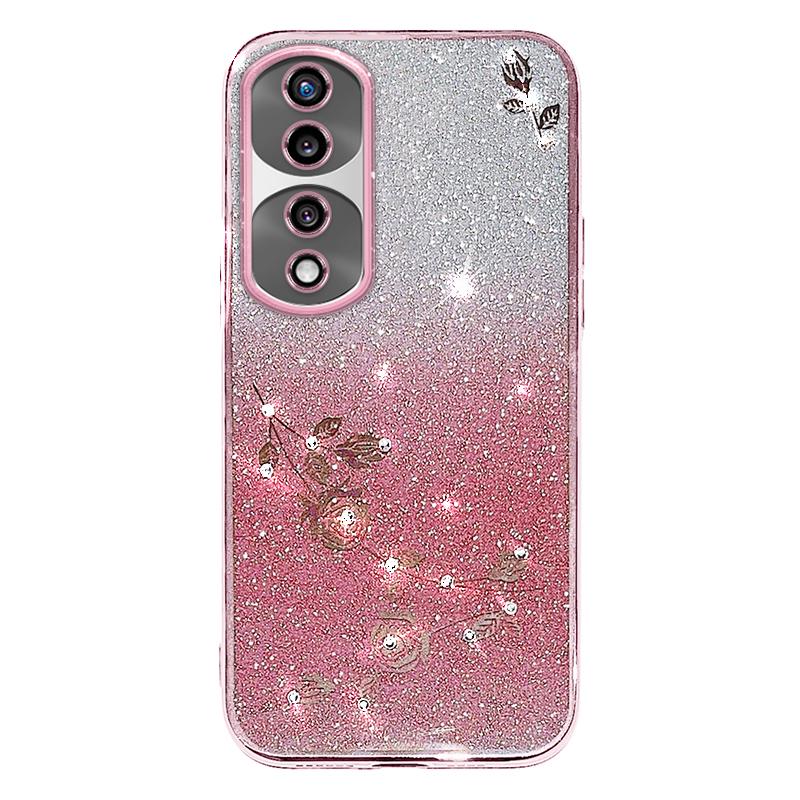 KADEM For Honor 70 5G Flower Pattern Decor Rhinestone Design Smartphone Case Glitter Powder Flexible TPU Cell Phone Cover Rose Gold
KADEM For Honor 70 5G Flower Pattern Decor Rhinestone Design Smartphone Case Glitter Powder Flexible TPU Cell Phone Cover Rose Gold