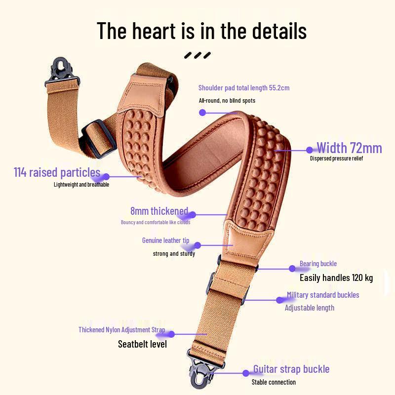 Air Cushion Anti-Slip Guitar Strap: Enhanced Comfort and Support for Electric Bass Guitars
Air Cushion Anti-Slip Guitar Strap: Enhanced Comfort and Support for Electric Bass Guitars