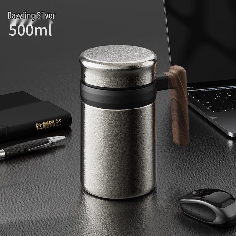 Large-Capacity Titanium Office Thermos with Tea Infuser and Handle for Men - Luxurious Tea and Water Separation Cup 500ml
Large-Capacity Titanium Office Thermos with Tea Infuser and Handle for Men - Luxurious Tea and Water Separation Cup 500ml