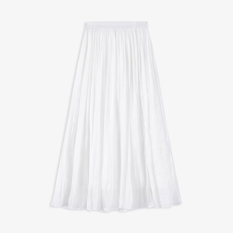 Aozhi National Silk Smooth Streamer Minimalist Easiest for Match Tight Waist Skirt Female Spring and Summer 4 Colors Swing Mid-Length Dress SW White M
Aozhi National Silk Smooth Streamer Minimalist Easiest for Match Tight Waist Skirt Female Spring and Summer 4 Colors Swing Mid-Length Dress SW White M