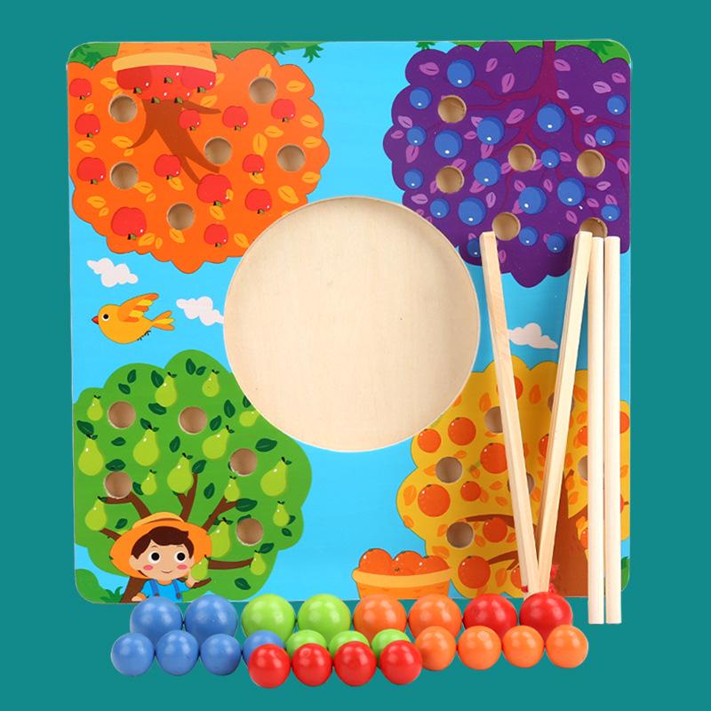 Kids Concentration Training Chopsticks Game: Bead & Ball Color Match for Ages 3-6, Wooden Educational Toy for Parent-Child Play
Kids Concentration Training Chopsticks Game: Bead & Ball Color Match for Ages 3-6, Wooden Educational Toy for Parent-Child Play