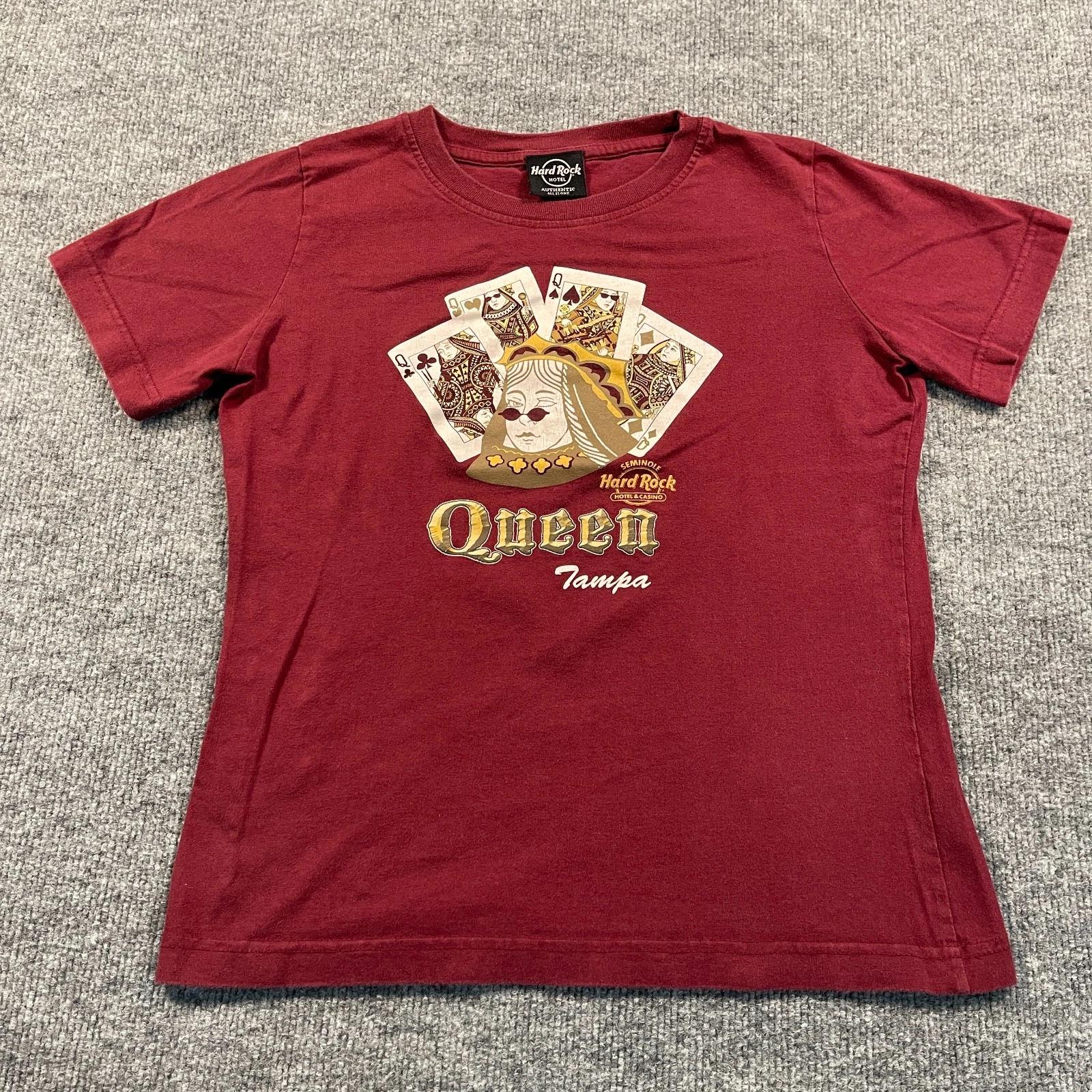 Vintage 90s Seminole Hard-Rock Tampa Queen Shirt Womens Small 17x21 Red XL
Vintage 90s Seminole Hard-Rock Tampa Queen Shirt Womens Small 17x21 Red XL