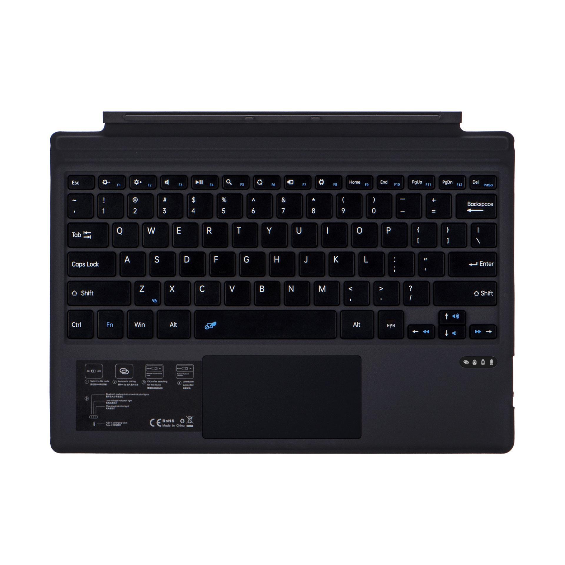 Magnetic Detachable Slim Bluetooth Keyboard with Touchpad for Microsoft Surface Pro 3-7
Magnetic Detachable Slim Bluetooth Keyboard with Touchpad for Microsoft Surface Pro 3-7