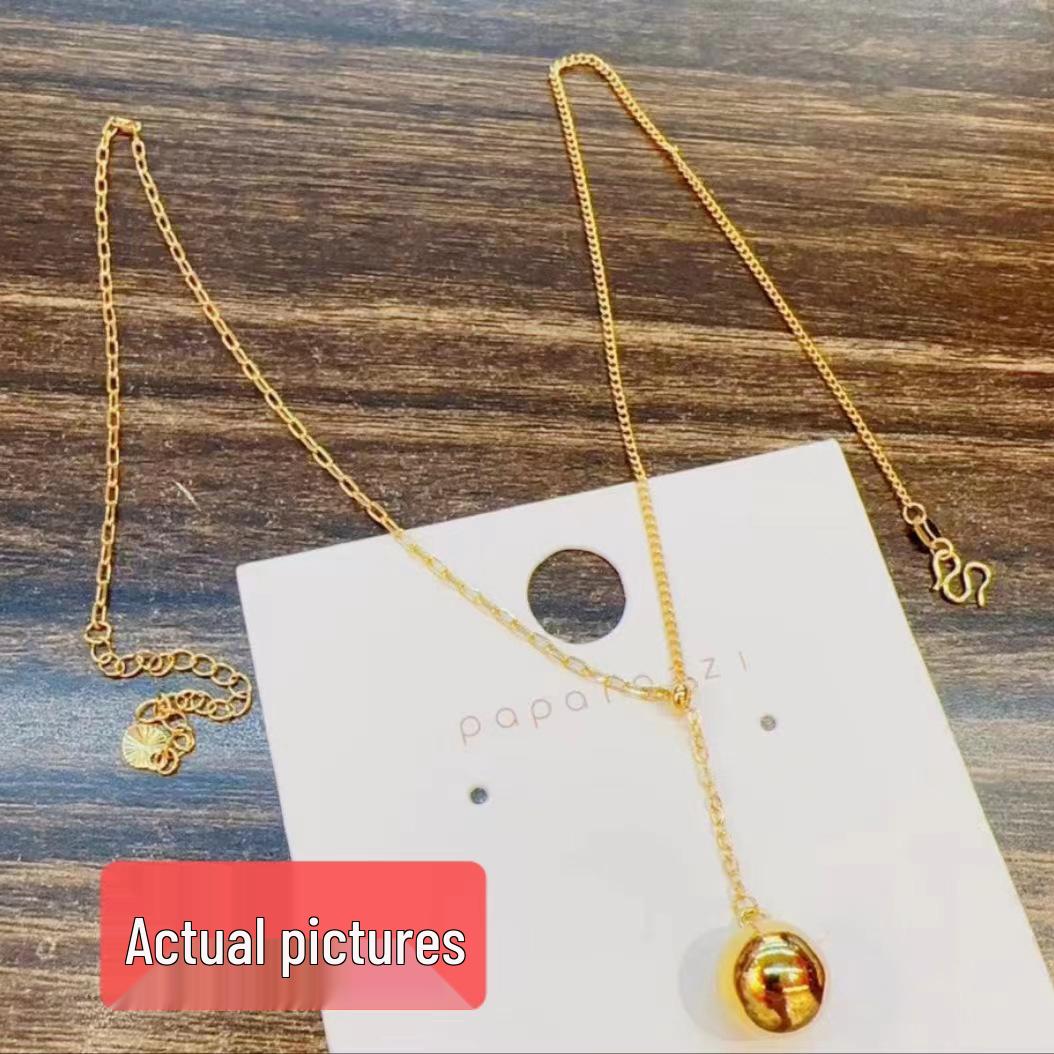 Vietnam Sand Gold Plated Necklace - Women s Versatile Clavicle Chain in Light Luxury Design
Vietnam Sand Gold Plated Necklace - Women s Versatile Clavicle Chain in Light Luxury Design