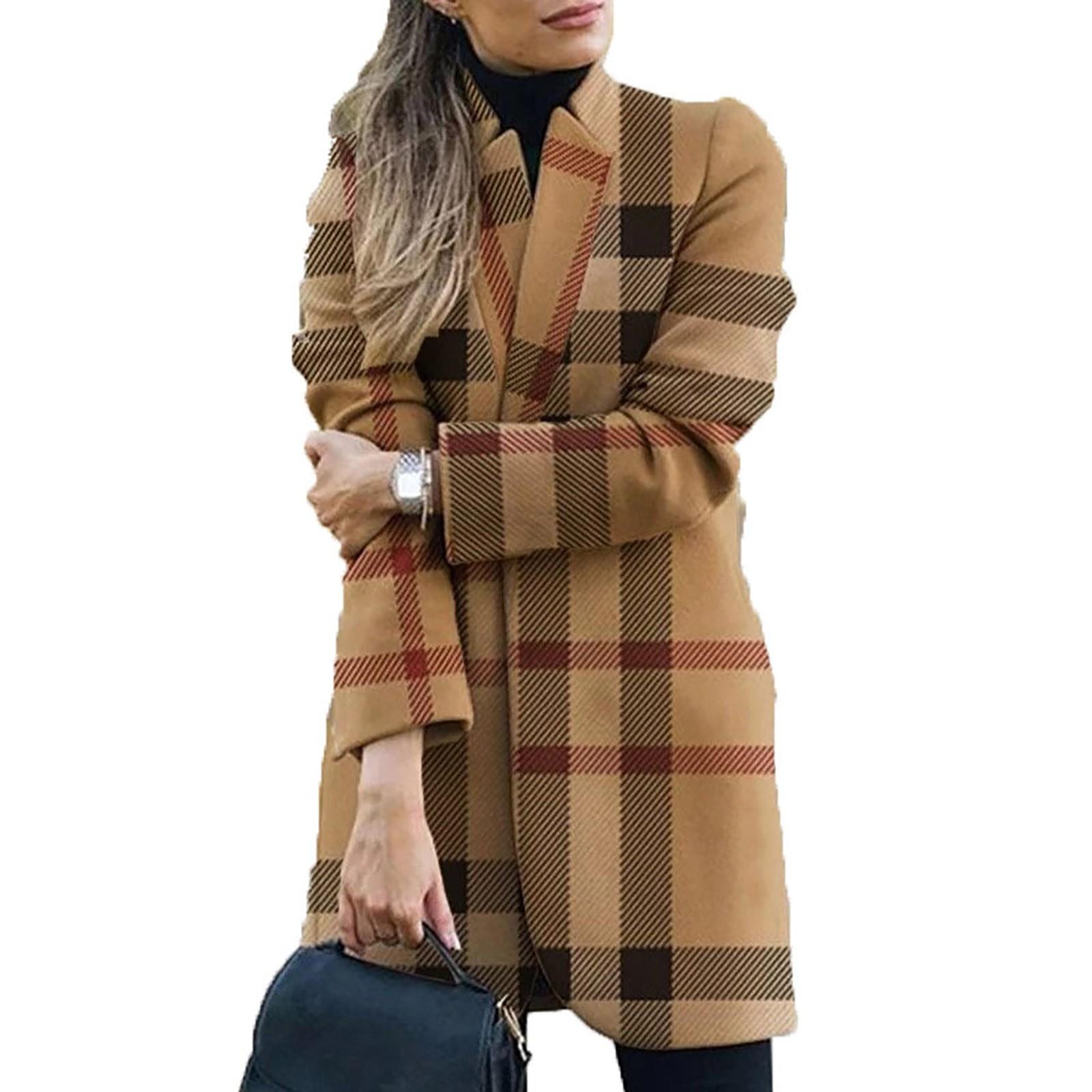 Женская мода с принтом, повседневное твидовое свободное пальто с клетчатым воротником, верхняя одежда XL жёлтый
Женская мода с принтом, повседневное твидовое свободное пальто с клетчатым воротником, верхняя одежда XL жёлтый