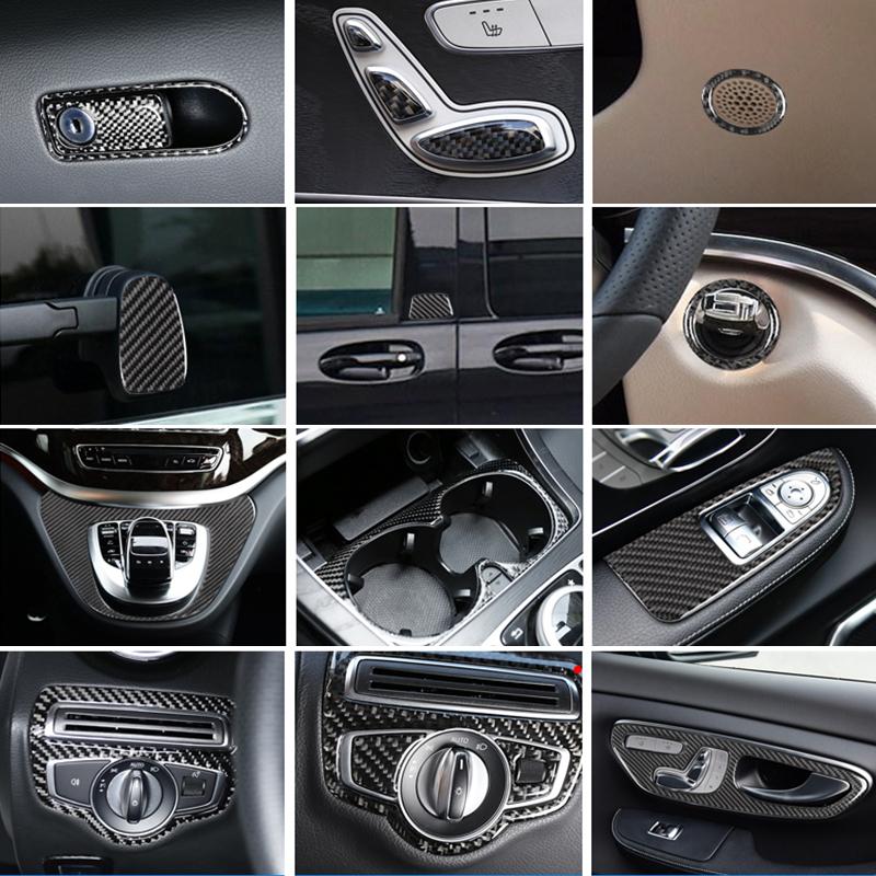 Carbon Fiber Interior Moulding Trim Door Panel Gear Shift Glass Lift For Mercedes Benz V Class W447 V260 2015- Car
Carbon Fiber Interior Moulding Trim Door Panel Gear Shift Glass Lift For Mercedes Benz V Class W447 V260 2015- Car