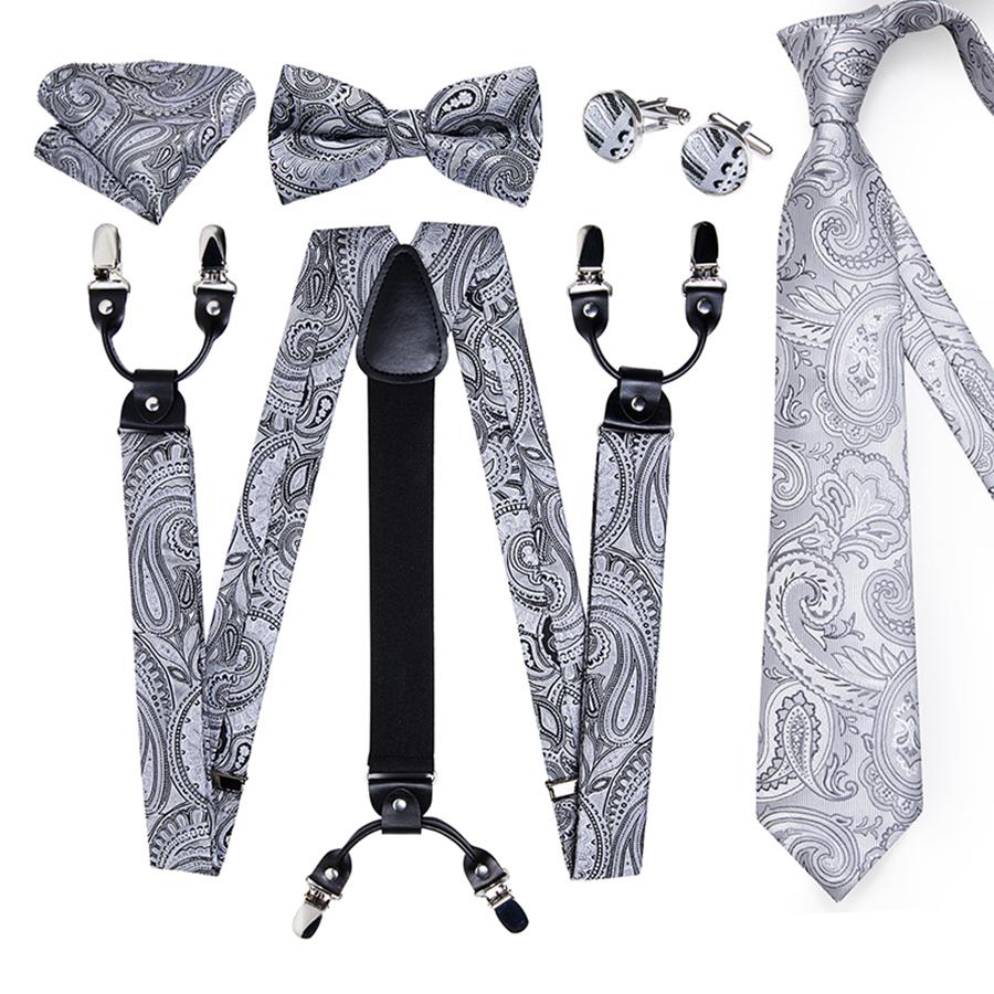 Классические подтяжки с галстуком-бабочкой для мужчин Paisley Silk Suspenderwith Necktie Hanky Cufflink Set Dibangu
Классические подтяжки с галстуком-бабочкой для мужчин Paisley Silk Suspenderwith Necktie Hanky Cufflink Set Dibangu
