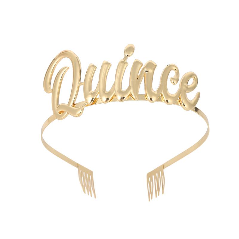 Модный и персонализированный сплав буква Quinee корона ободок для волос корона нишевый дизайн женские аксессуары для волос ободок
Модный и персонализированный сплав буква Quinee корона ободок для волос корона нишевый дизайн женские аксессуары для волос ободок
