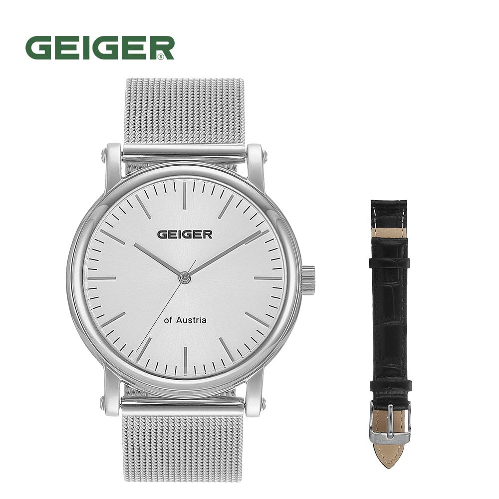 Geiger GE1222WTM Серебряные мужские часы с сетчатым ремешком 38 мм (Кожаный ремешок Дополнительный подарок)
Geiger GE1222WTM Серебряные мужские часы с сетчатым ремешком 38 мм (Кожаный ремешок Дополнительный подарок)