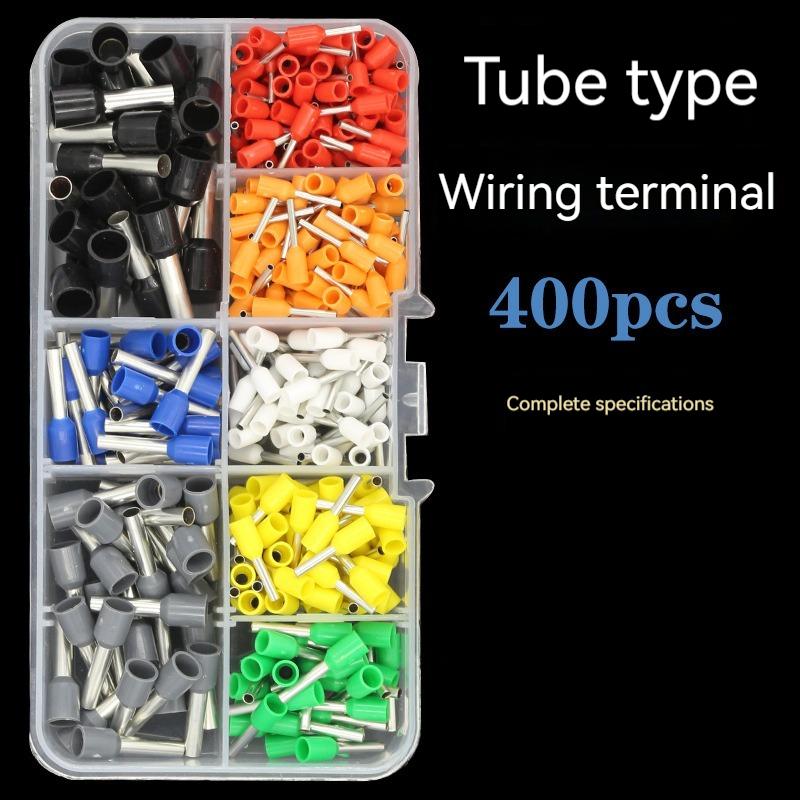 400Pcs Tube Type Terminal Set VE Tube Type Wiring Terminal Combination Box Cold Pressed Wiring Terminal
400Pcs Tube Type Terminal Set VE Tube Type Wiring Terminal Combination Box Cold Pressed Wiring Terminal