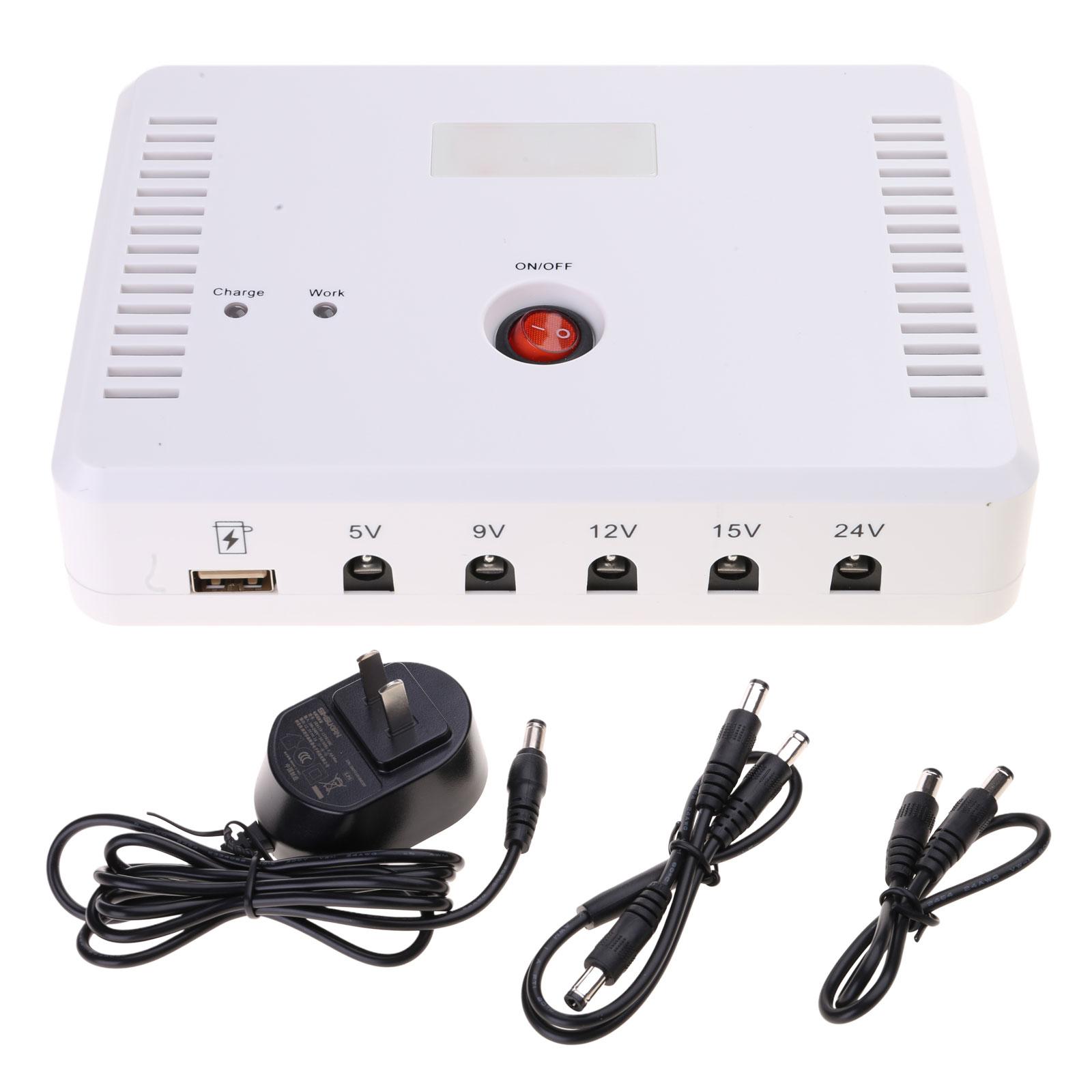 13200mAh UPS Battery Backup Power Supply for Routers and Cameras Supports 5V to 24V with Automatic Shut Function 1
13200mAh UPS Battery Backup Power Supply for Routers and Cameras Supports 5V to 24V with Automatic Shut Function 1