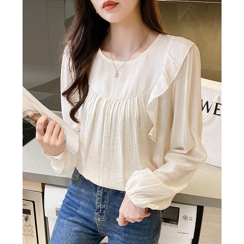 2025 Spring/Autumn Women s Lace Shirt: Loose Round Neck Slimming Pullover Top Extra Large абрикосовий
2025 Spring/Autumn Women s Lace Shirt: Loose Round Neck Slimming Pullover Top Extra Large абрикосовий