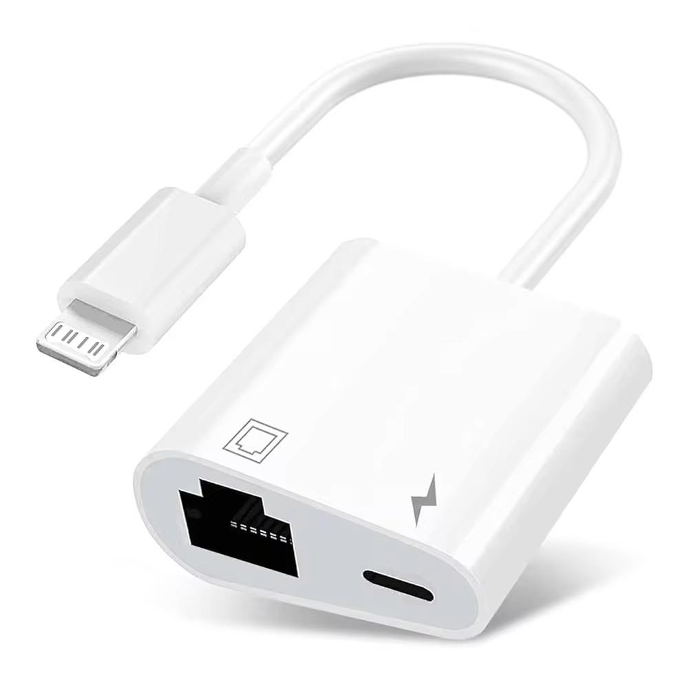 перехідник SUNROZ адаптер IOS Lightning - RJ45 LAN Ethernet + Lightning PD, White (A48742)
перехідник SUNROZ адаптер IOS Lightning - RJ45 LAN Ethernet + Lightning PD, White (A48742)