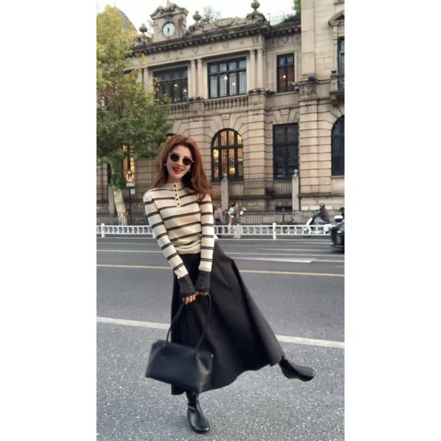 Women s Winter French Style Striped Skirt Set: Warm Vest, Slimming Skirt, Versatile Base Layer L (Weight: 105-115 lbs)
Women s Winter French Style Striped Skirt Set: Warm Vest, Slimming Skirt, Versatile Base Layer L (Weight: 105-115 lbs)