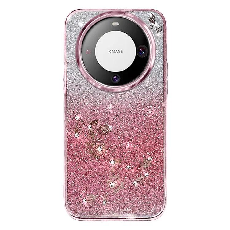 For Huawei Mate 60 Glitter TPU Case Flower Pattern Gradient Rhinestone Decor Phone Cover with Strap
For Huawei Mate 60 Glitter TPU Case Flower Pattern Gradient Rhinestone Decor Phone Cover with Strap